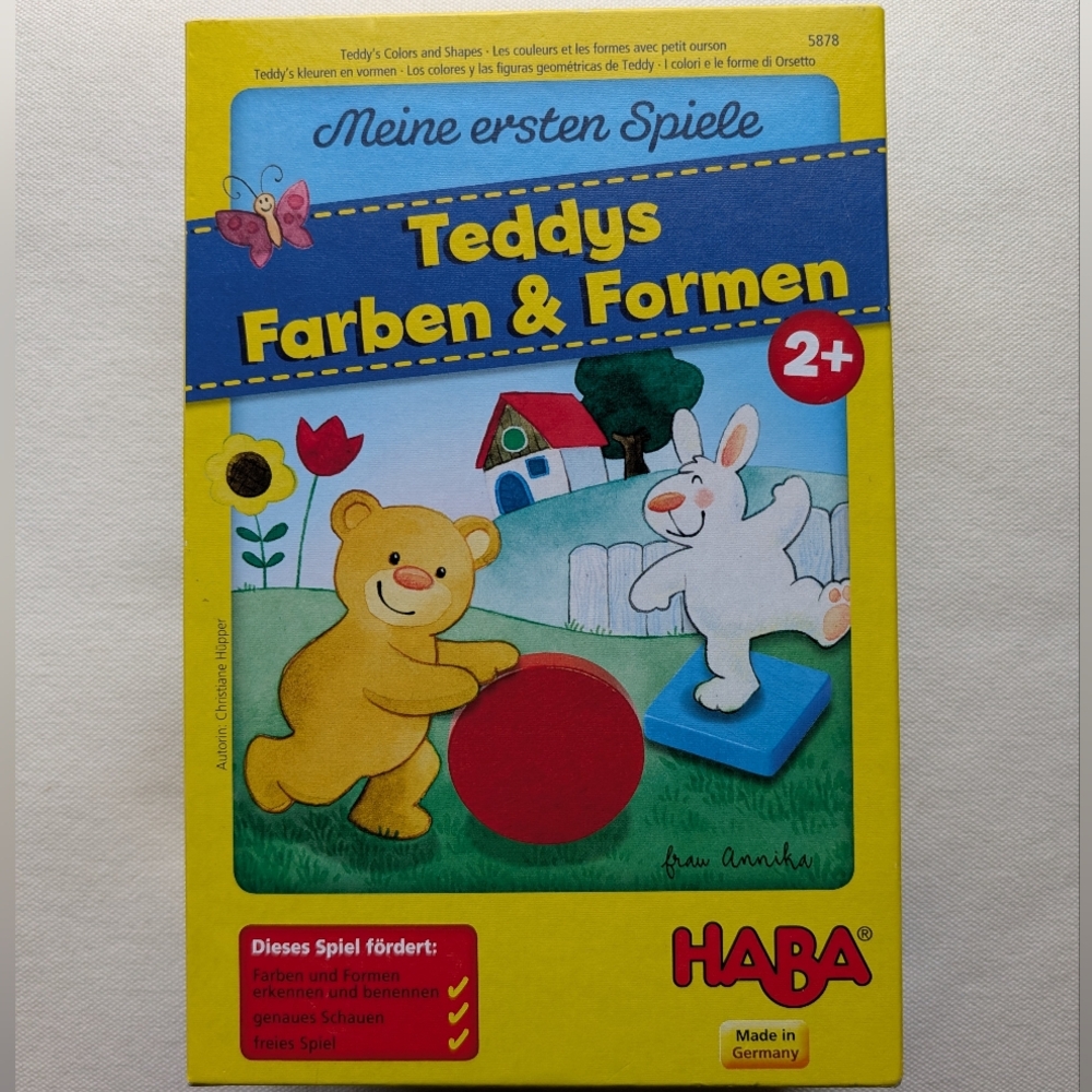 Haba Teddys Colors And Shapes Game Toddler Game